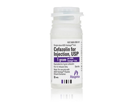 Cefazolin vial 2 g.